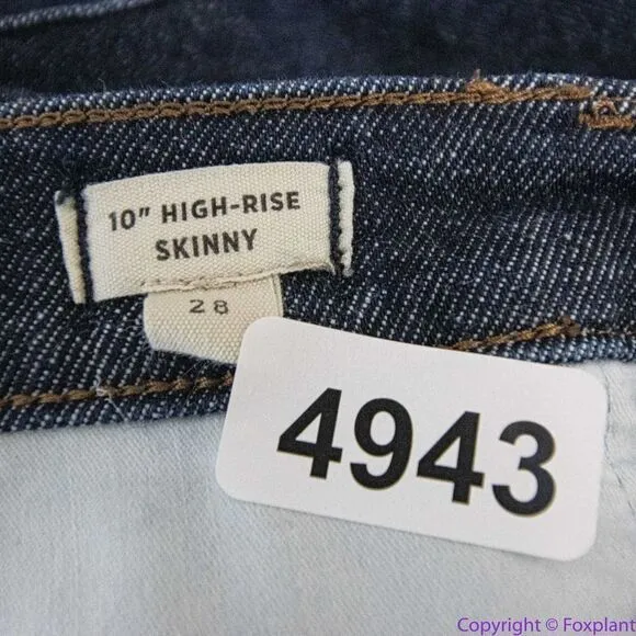 Madewell‎ 10" High-Rise Skinny Jeans in Dalesford Wash, 28 - Image 14