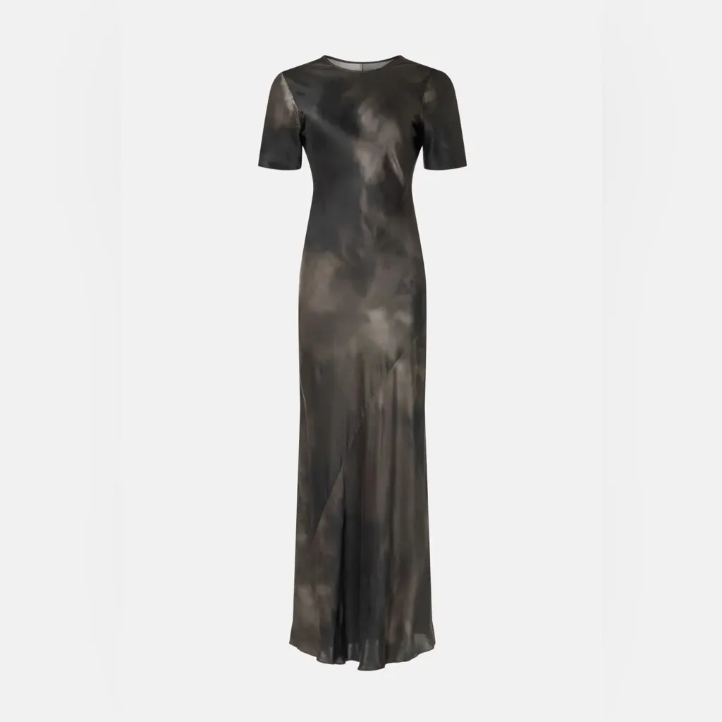 Silk Laundry Short Sleeve Bias Dress Size L - Image 13