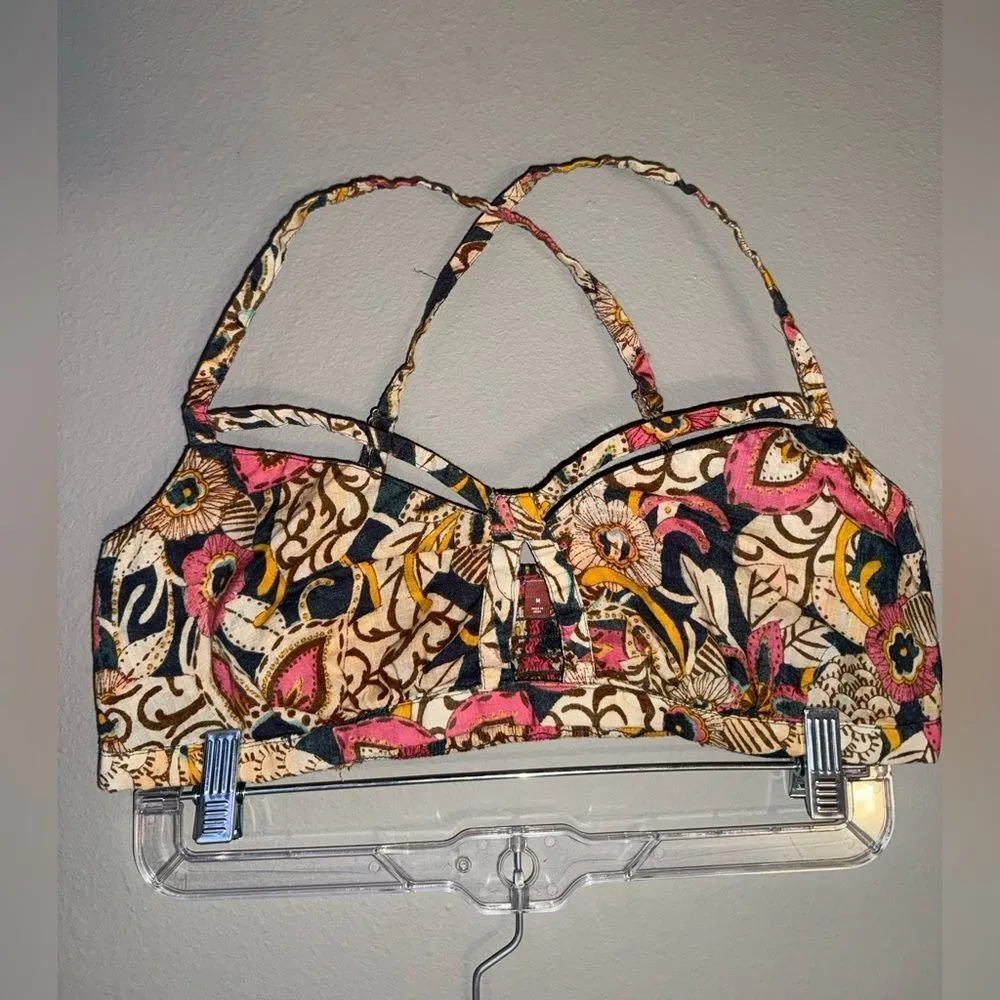 Pilcro Multicolor Patterned Bralette   Medium #720 - Image 3