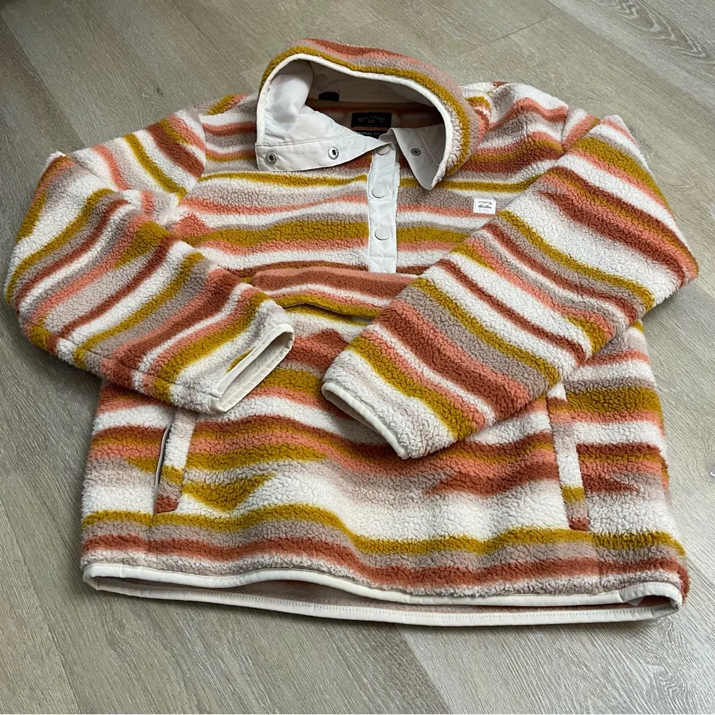 Billabong Multicolor Striped Jacket - Image 2