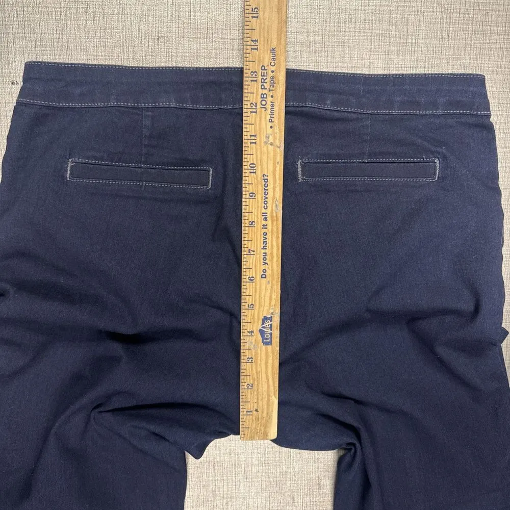 NYDJ Womens Size 12  Blue Denim Ankle Skinny Fit Stretch Legging Pant Trouser - Image 7