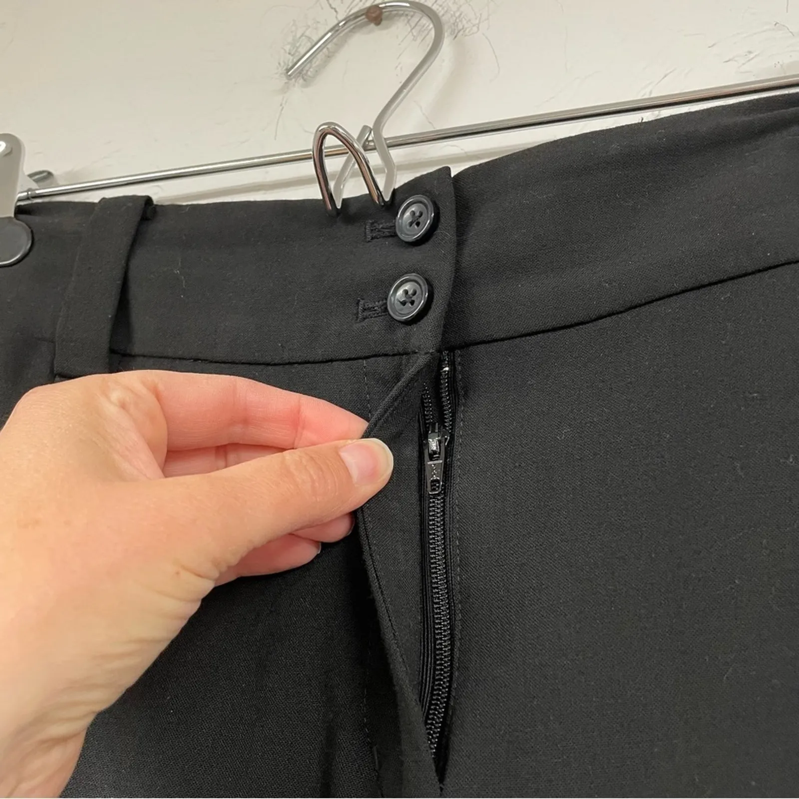 Express Black Correspondent Womens Wide Leg Trouser Dress Pants 12 Career Work - Image 3