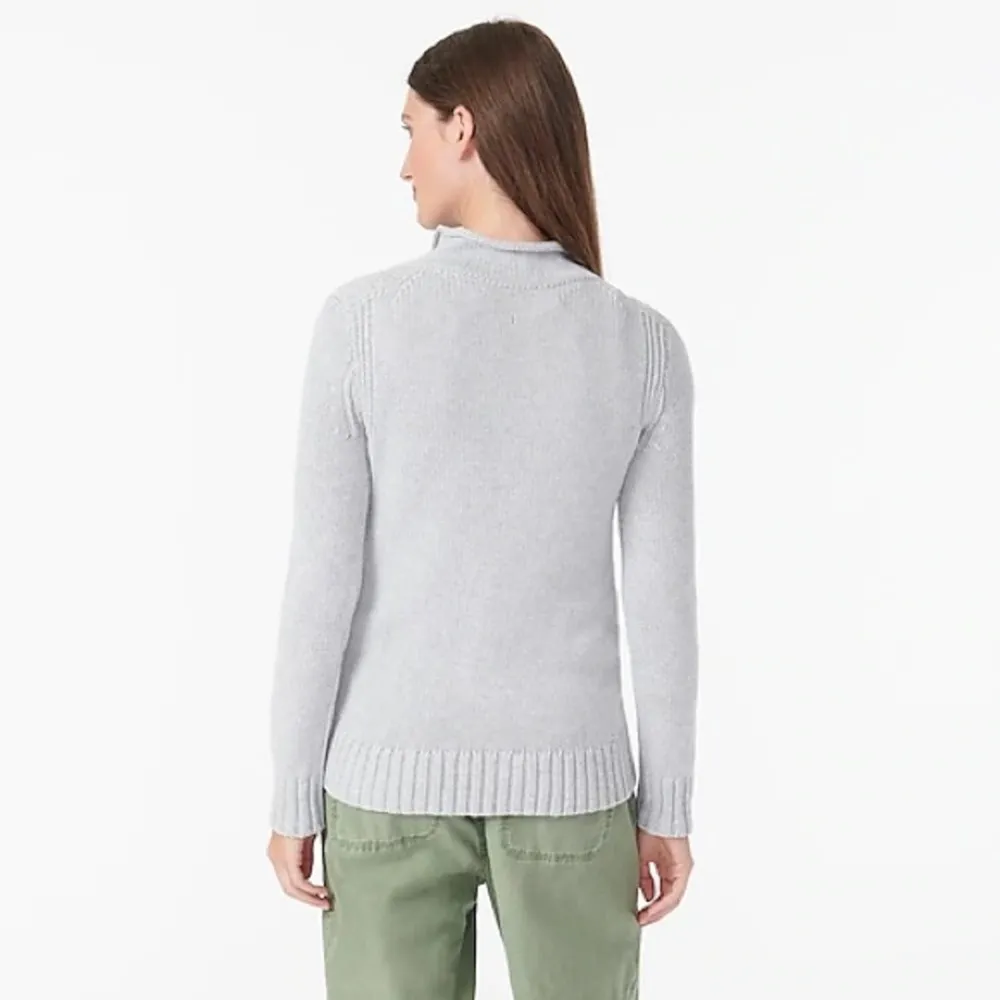 J. Crew Always 1988 roll neck sweater Heather Gray - Image 4