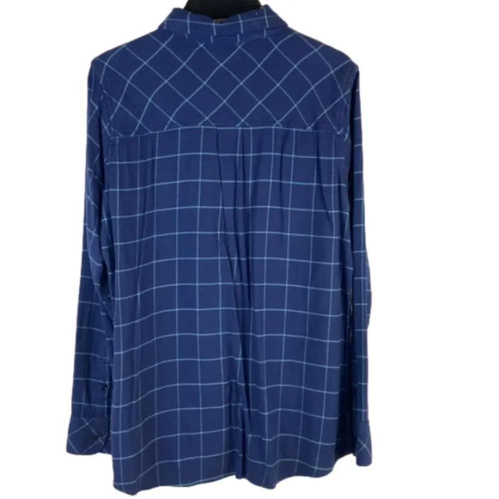 NEW Mountain Khakis Blue Plaid Flannel Scout Shirt Women’s Size Extra Large - Image 2