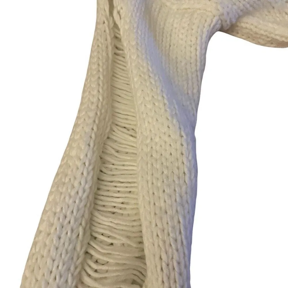 Haebaragi Slouchy Pull over Crop Sweater Tan M Size M - Image 4