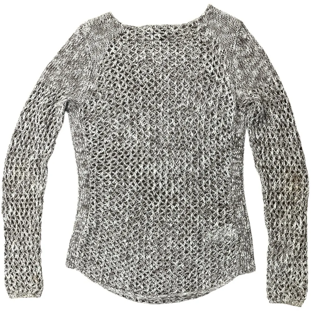 Tommy Bahama ‎ Gray Chunky Knit Linen Blend Sweater Size Medium - Image 2