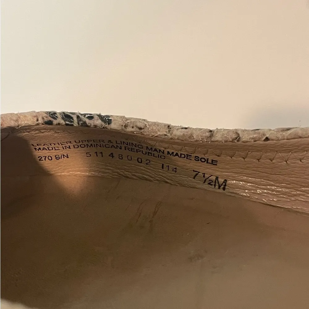 Tory Burch Snakeskin Ballet Flats - Cream and Black - Image 9