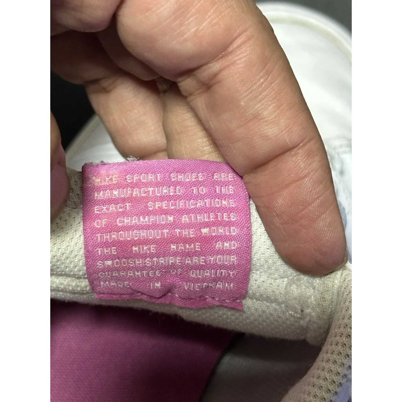 Nike Court Legacy White Pink Leather Sneakers 6.5Y - Image 6