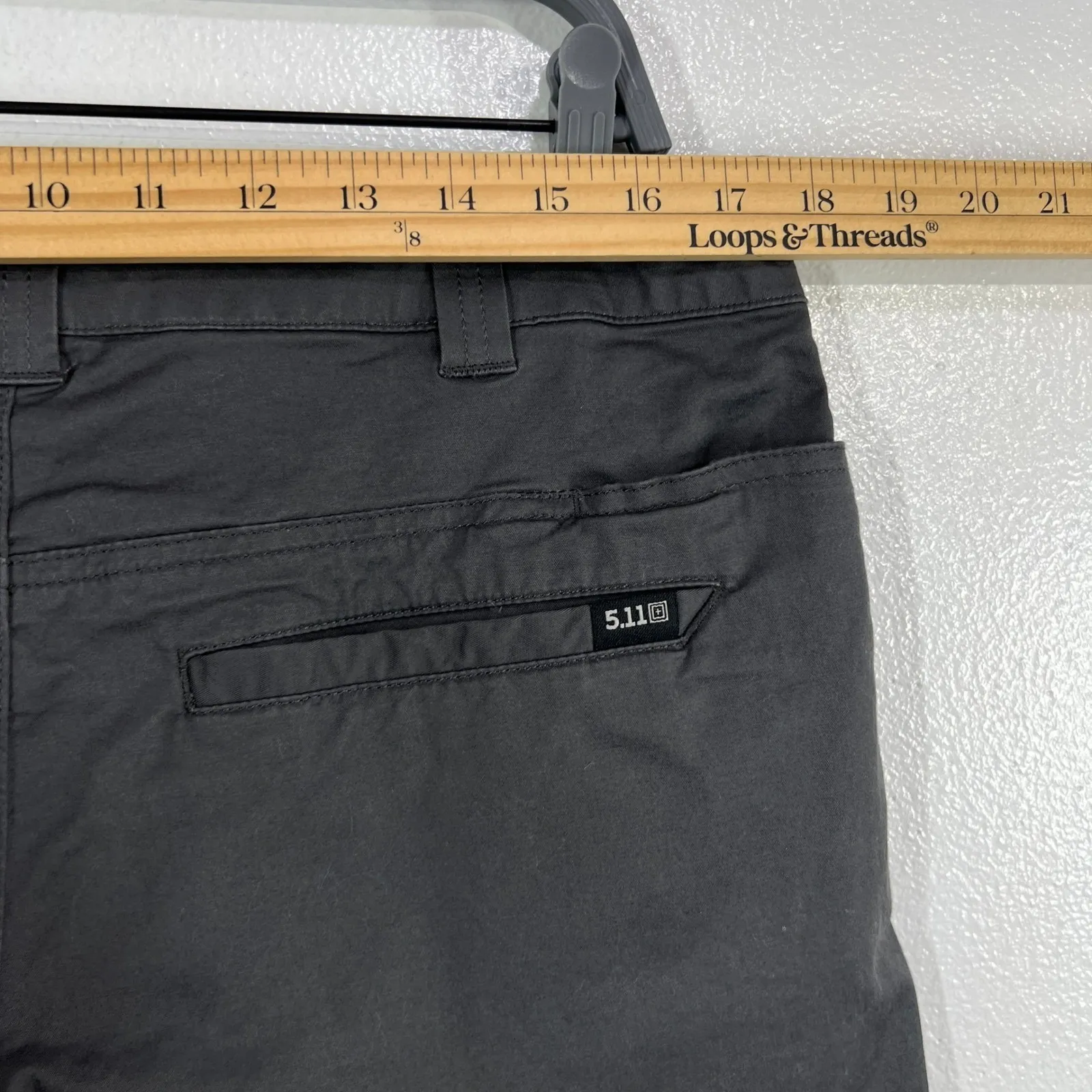 5.11 Tactical Gray Utility Shorts Women's 12 Stretch Mid Rise Casual Outdoor‎ - Image 8