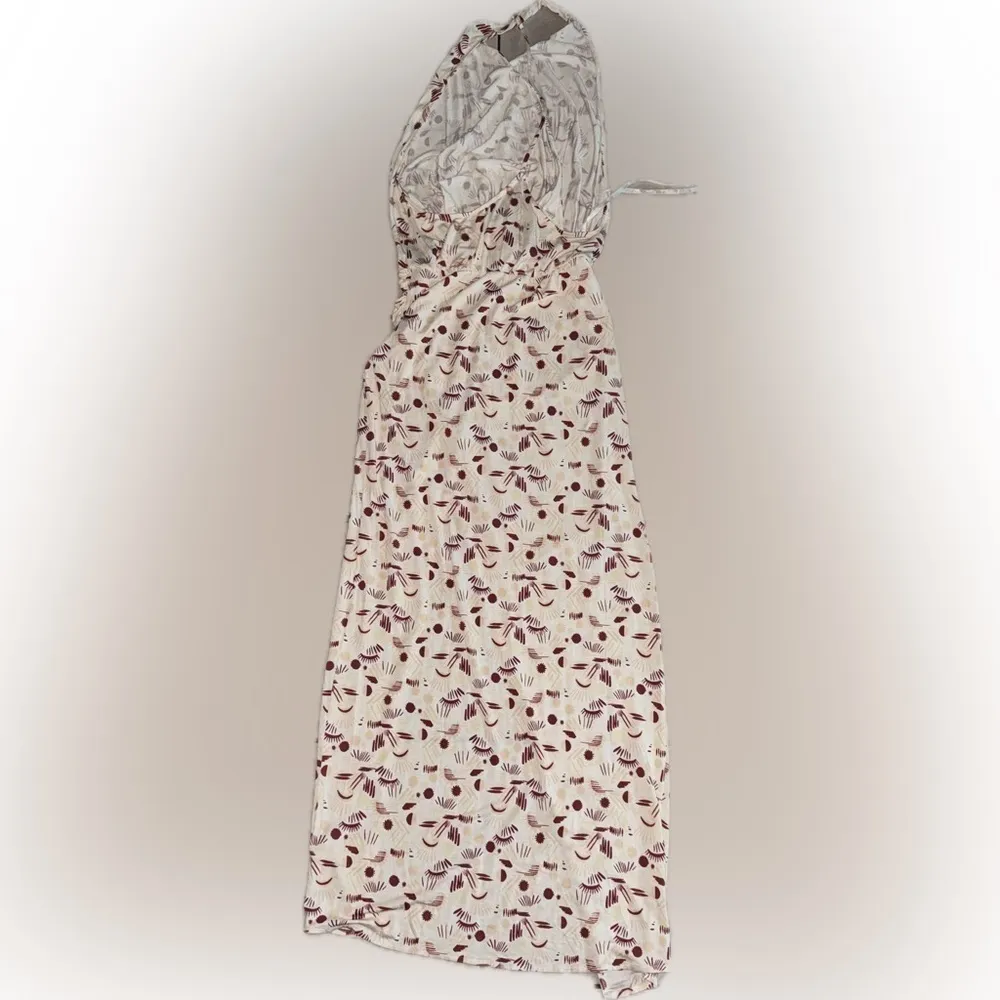 NWOT Free People Daria Graphic Maxi Dress in Ivory Combo open back M - Image 5