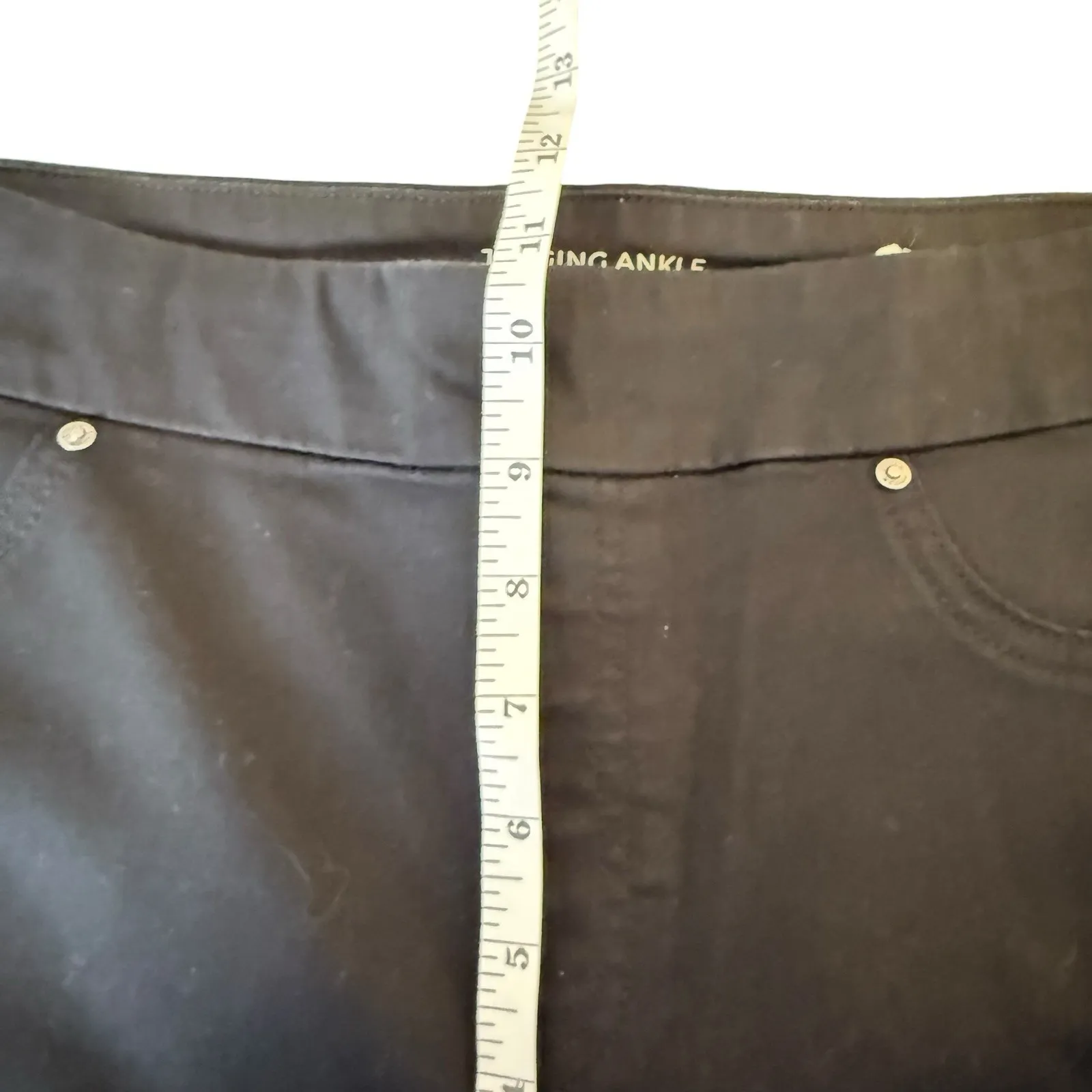 Chicos Black Jegging Ankle Jeans Women Size 1R US 8R Studded Punk Edgy Classic - Image 9