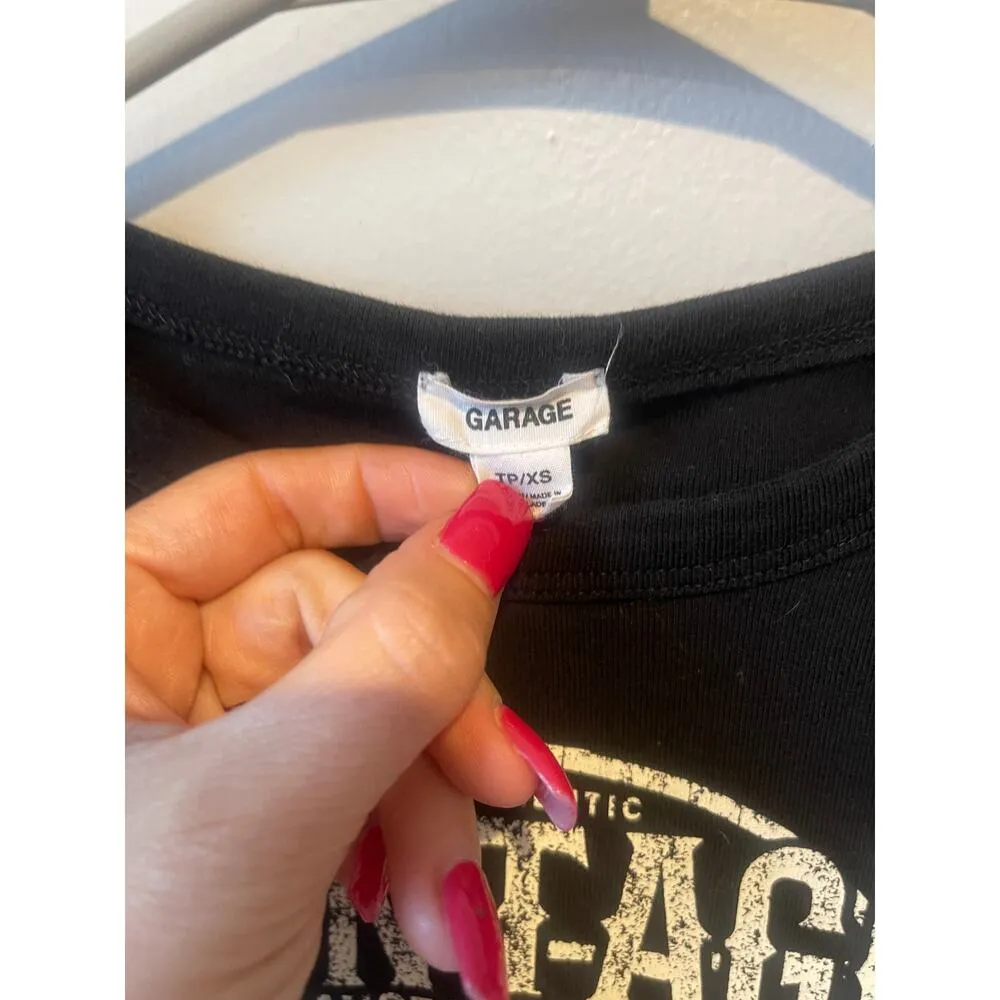 GARAGE LA California Vintage Classic Legends Motorcycle Cropped Top - Image 3