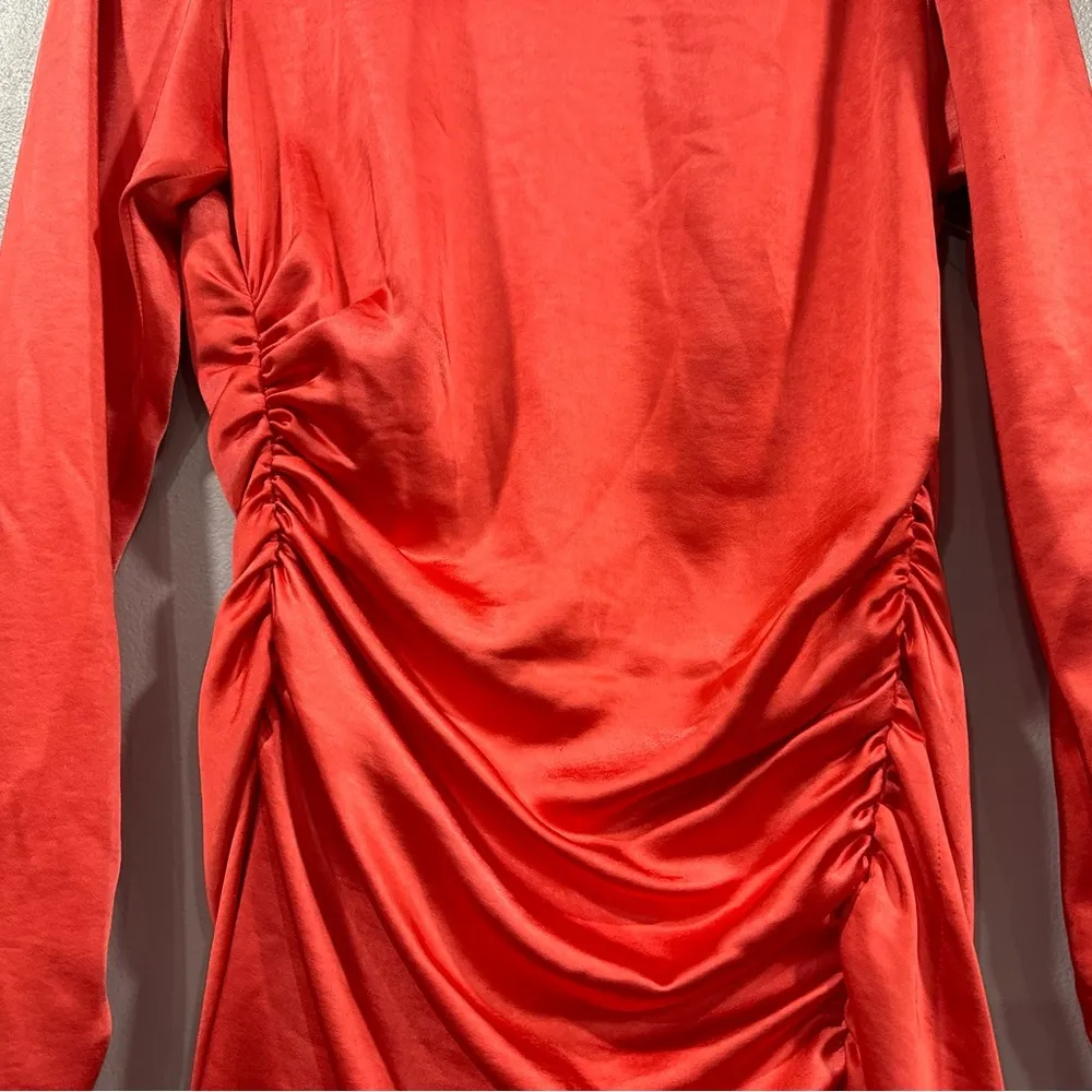 A.L.C. Joss Long Sleeve Ruched Dress 2 NWOT - Image 3