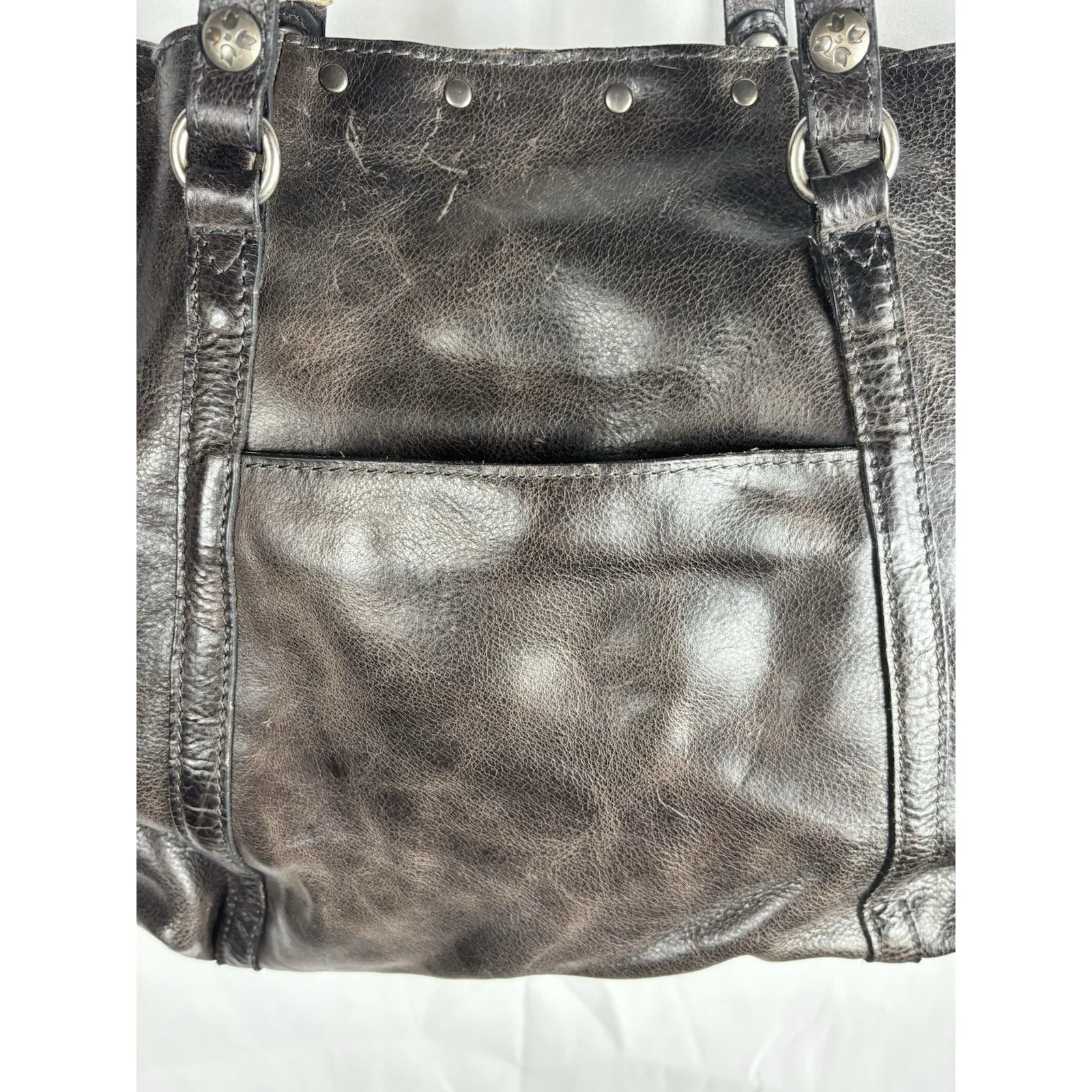 NWT Patricia Nash Benvenuto Tote Distressed Brown Leather Large Shoulder Bag - Image 8