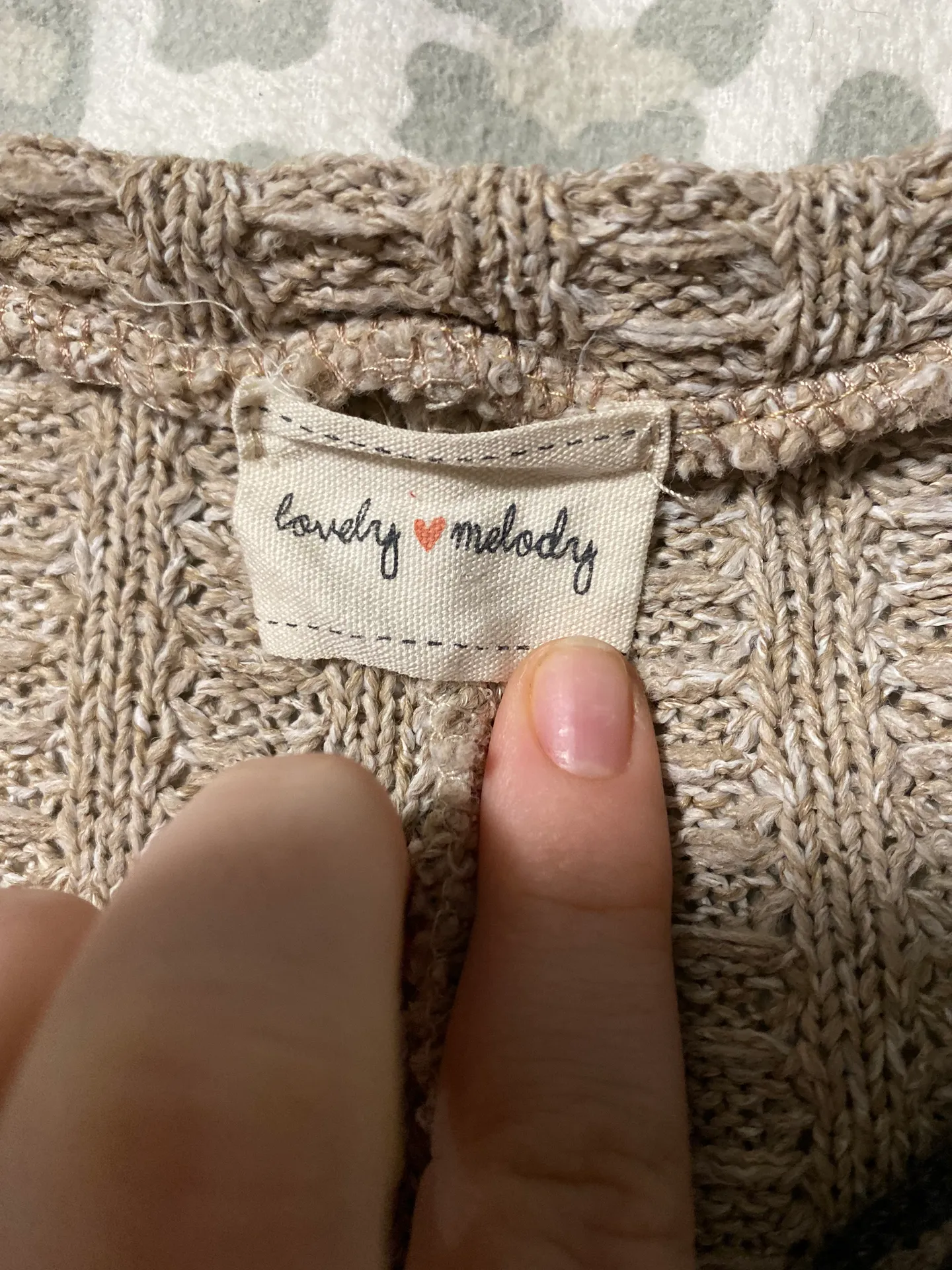 Boutique Long Sleeve Tan Size M - Image 2