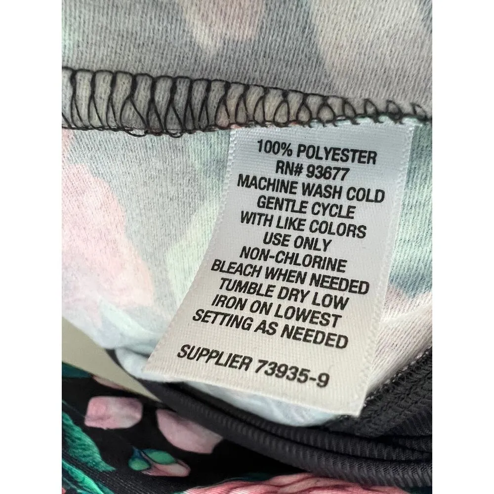 Project Runway Women's Floral Zip Up Jacket Medium - Image 7