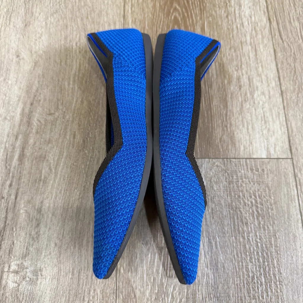 Rothy’s The Point Lazuli Blue Black Flats Slip On Shoes Women’s Size 7.5 - Image 3