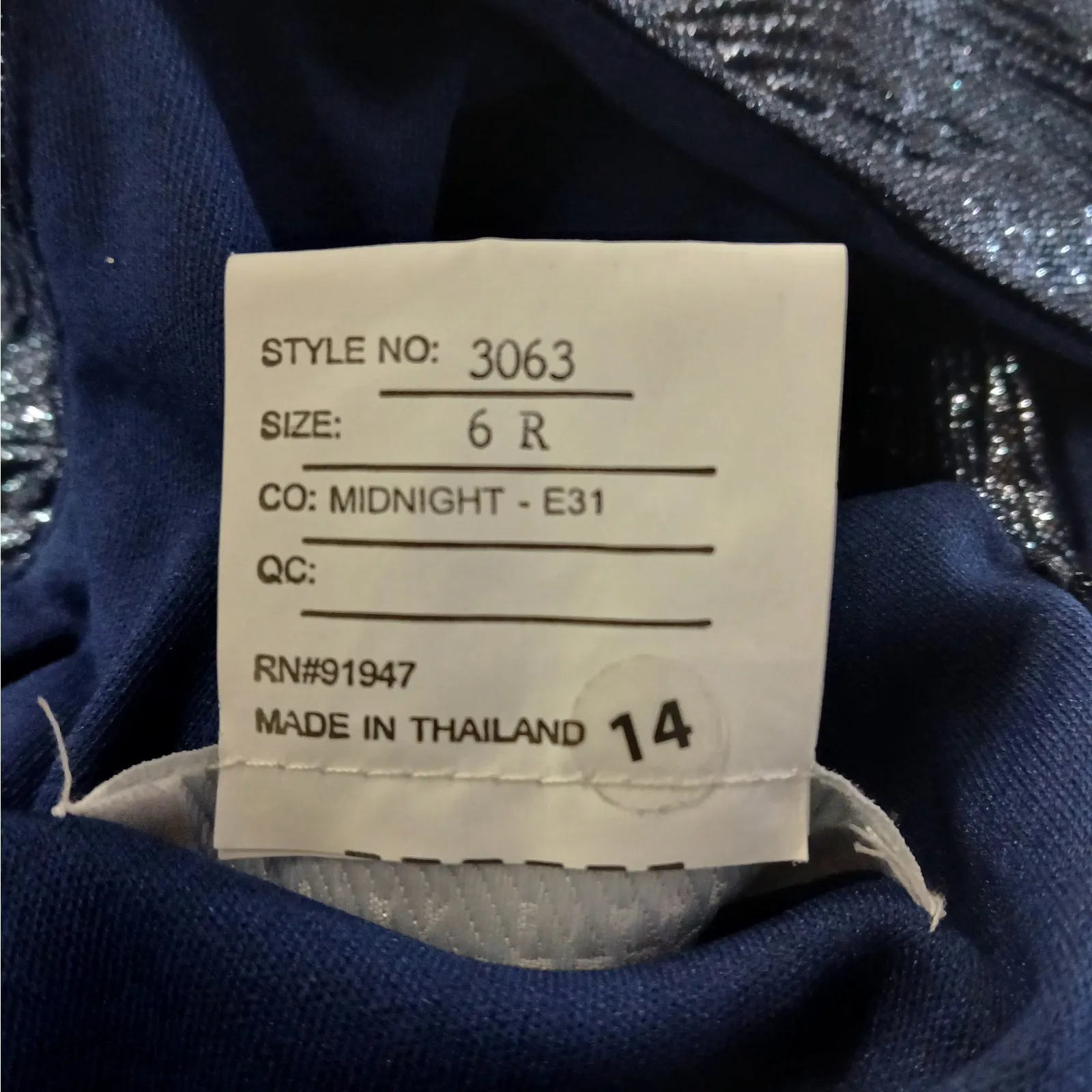 Dessy Collection Evening Gown Women's 6 Blue Metallic Maxi Dress Wedding Party - Image 10