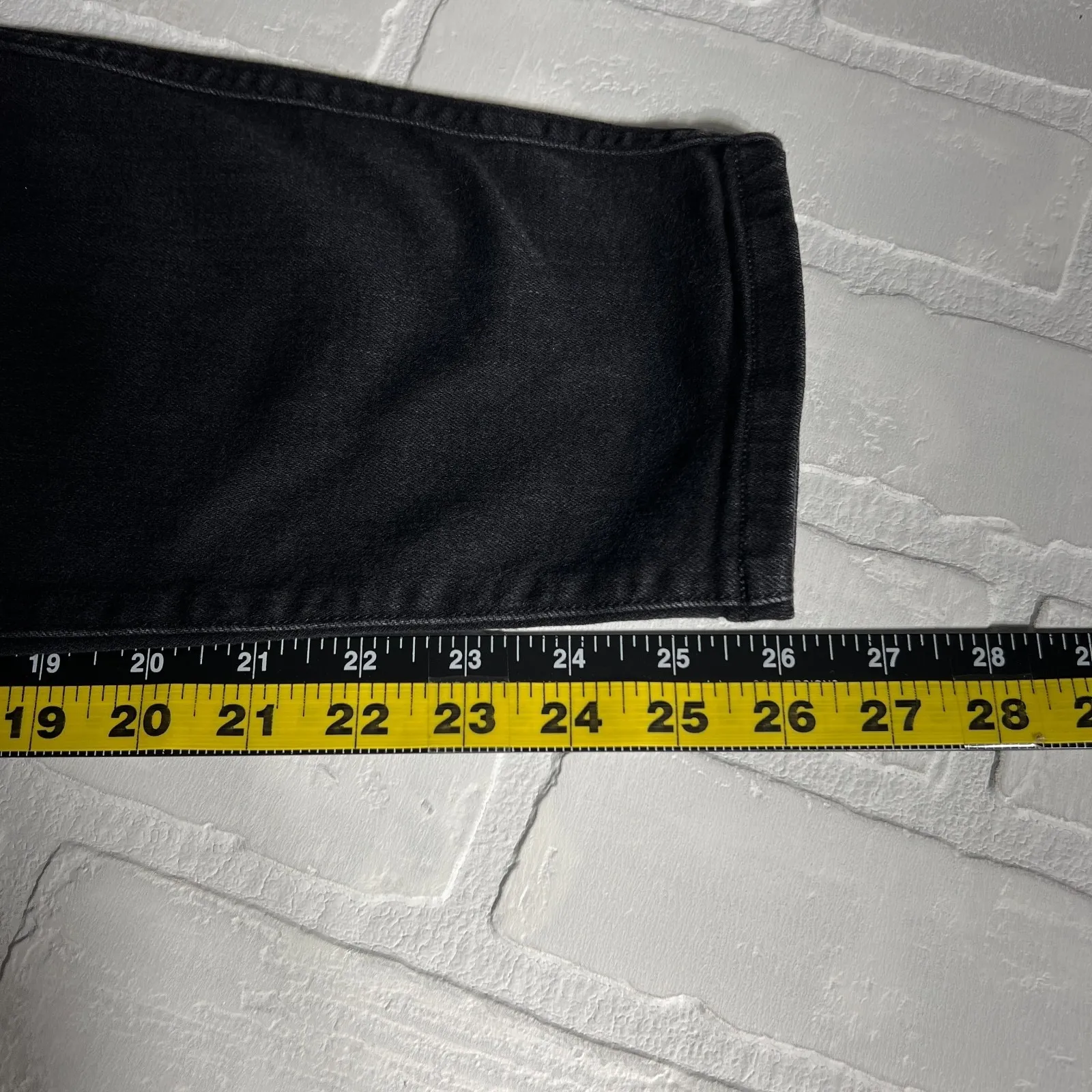 Spanx Jeans Womens 1X Charcoal Black Skinny Ankle Elastic‎ Waist Pull On Stretch - Image 12