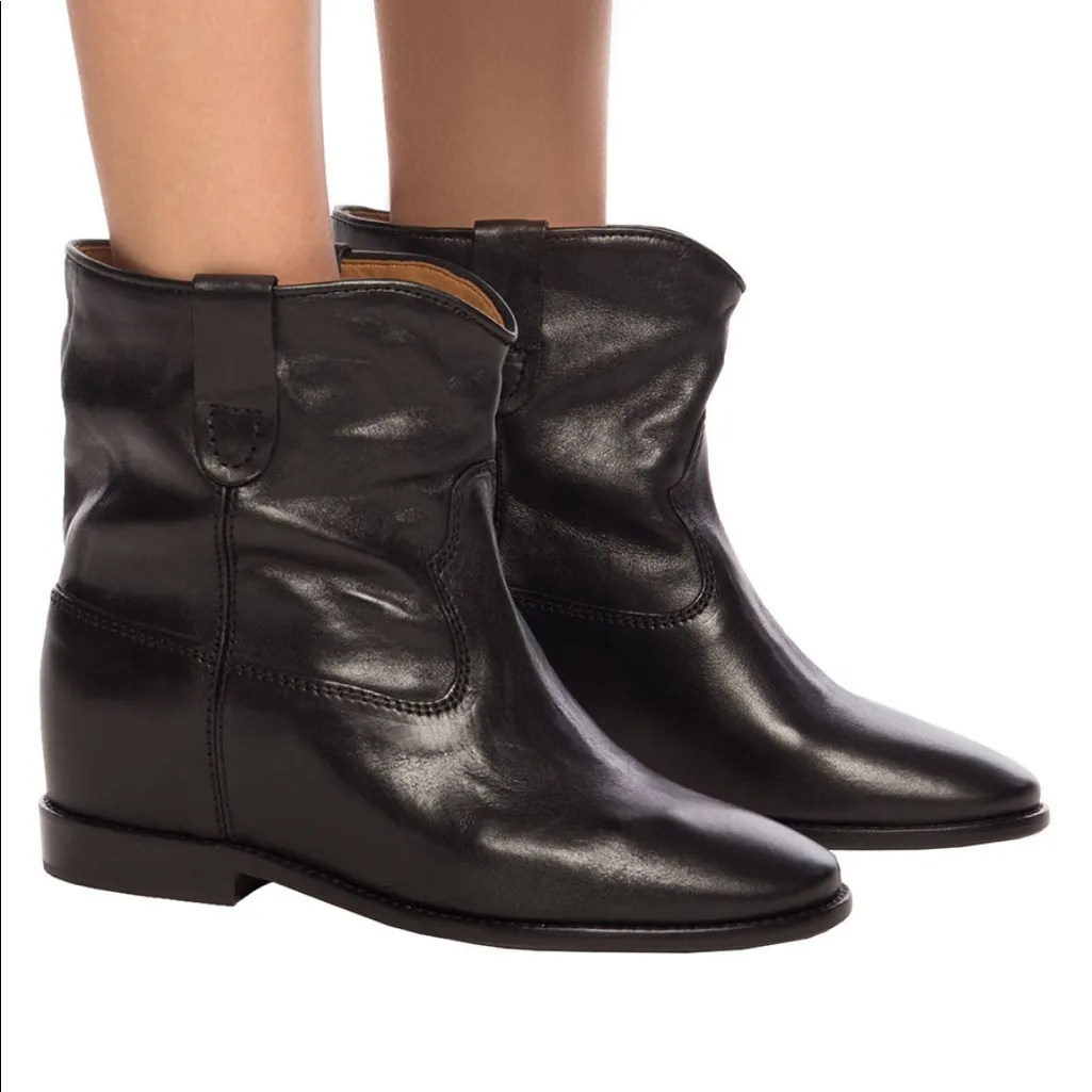 Isabel Marant Crisi Concealed-Wedge Ankle Boots - Image 14