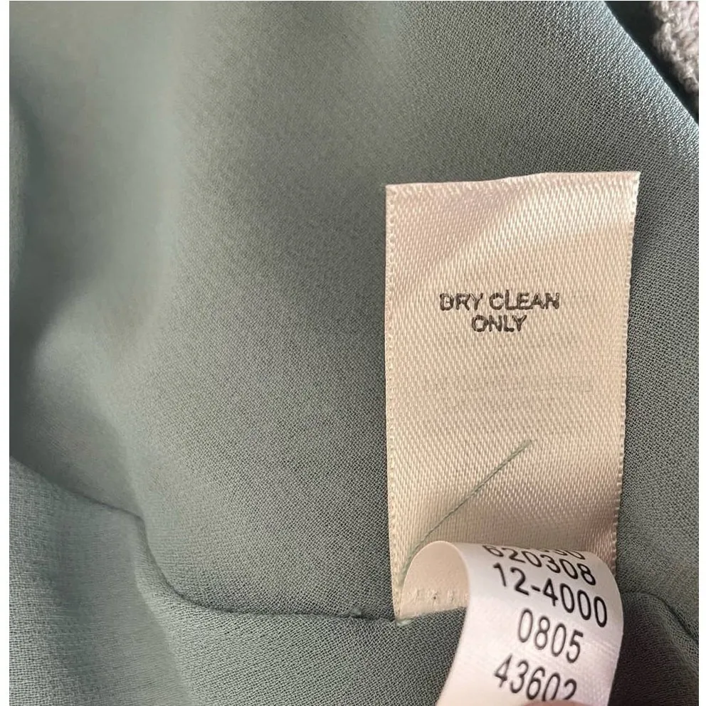 J Jill Women Skirt 4 Taupe Floral Applique Lined‎ Side Zip Artwear Cottagecore Tan - Image 11