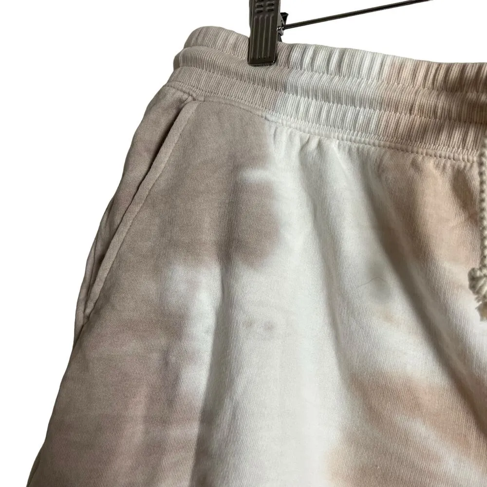 Lou & Grey Tie Dye Beige Pink Cozy Cotton Terry Shorts Size XL - Image 8