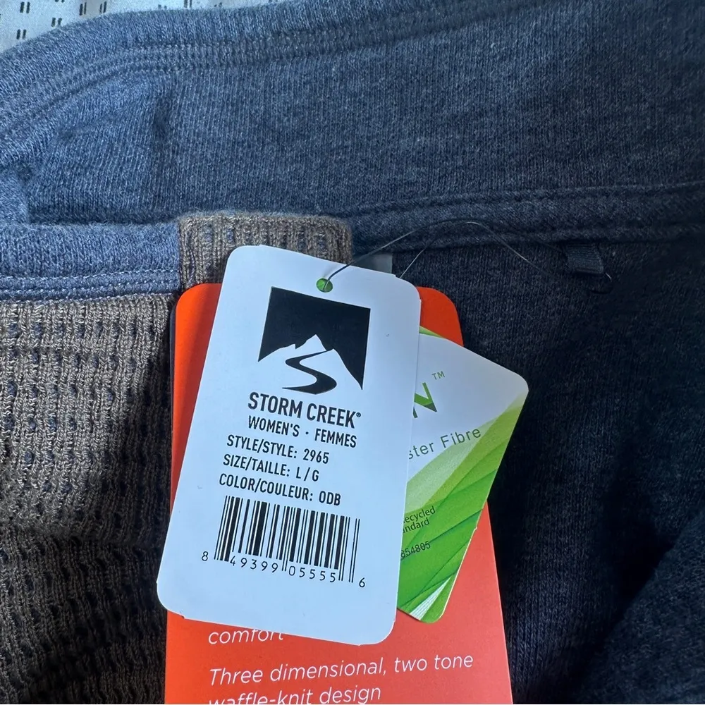 Storm Creek Maverick Button Up Pull Over Sweater NEW Large Brown - Image 5