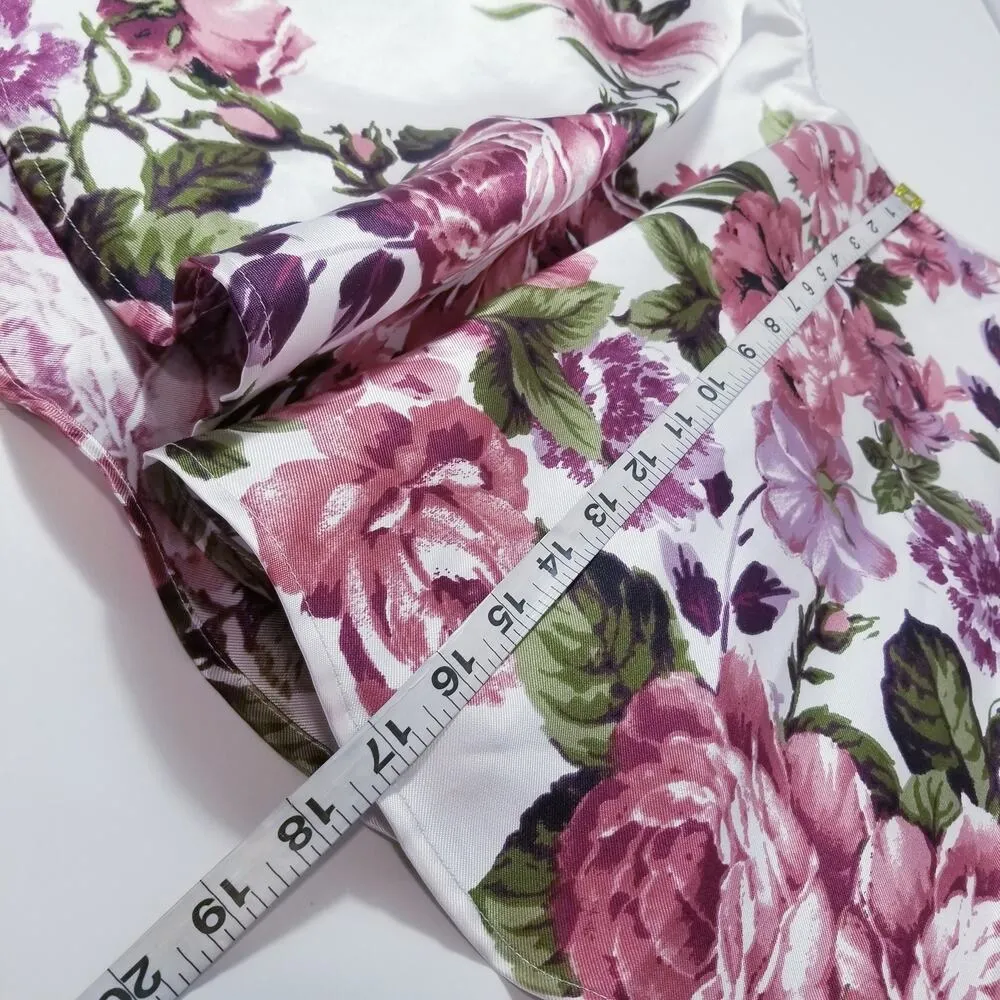 City Studio Lace Floral Print Blouse and Skirt Set Co - Image 10