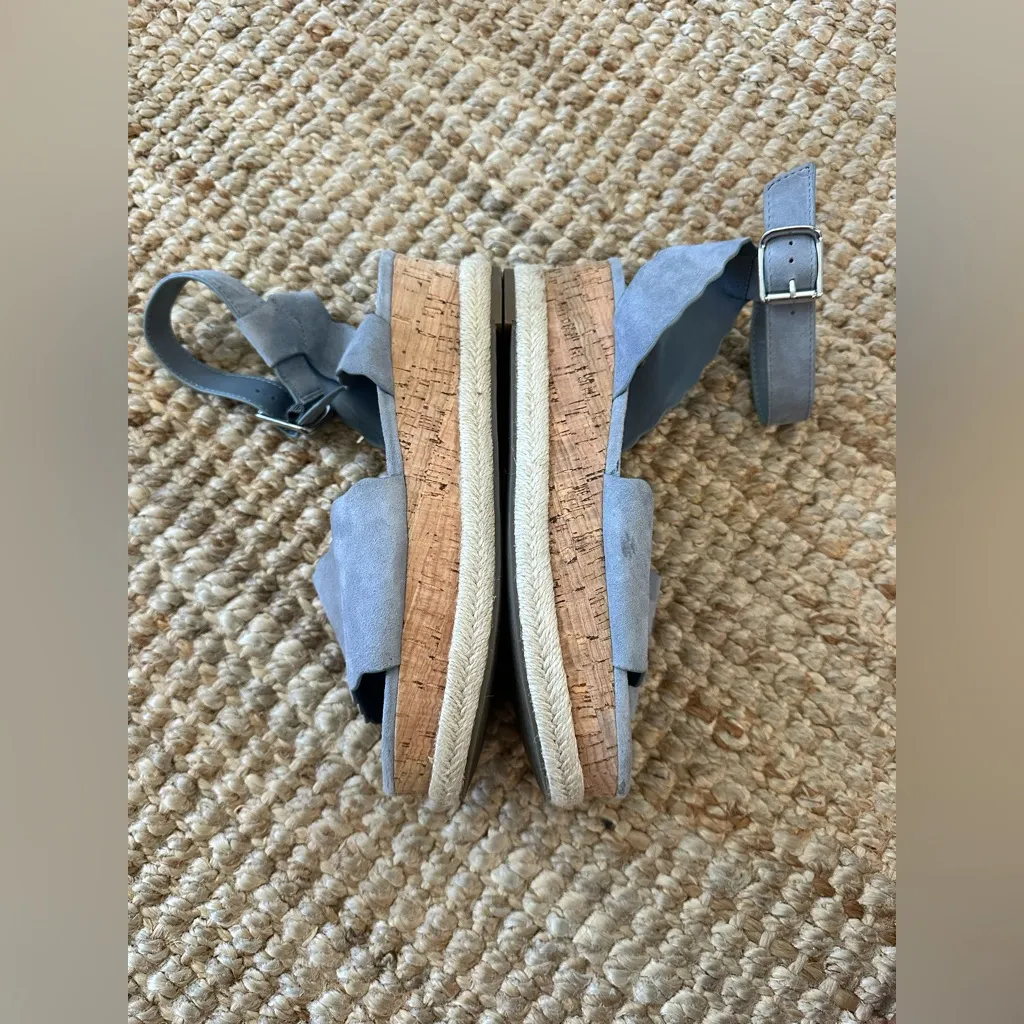 MARC FISHER Faitful Flatform Sandals Blue size 8 - Image 5