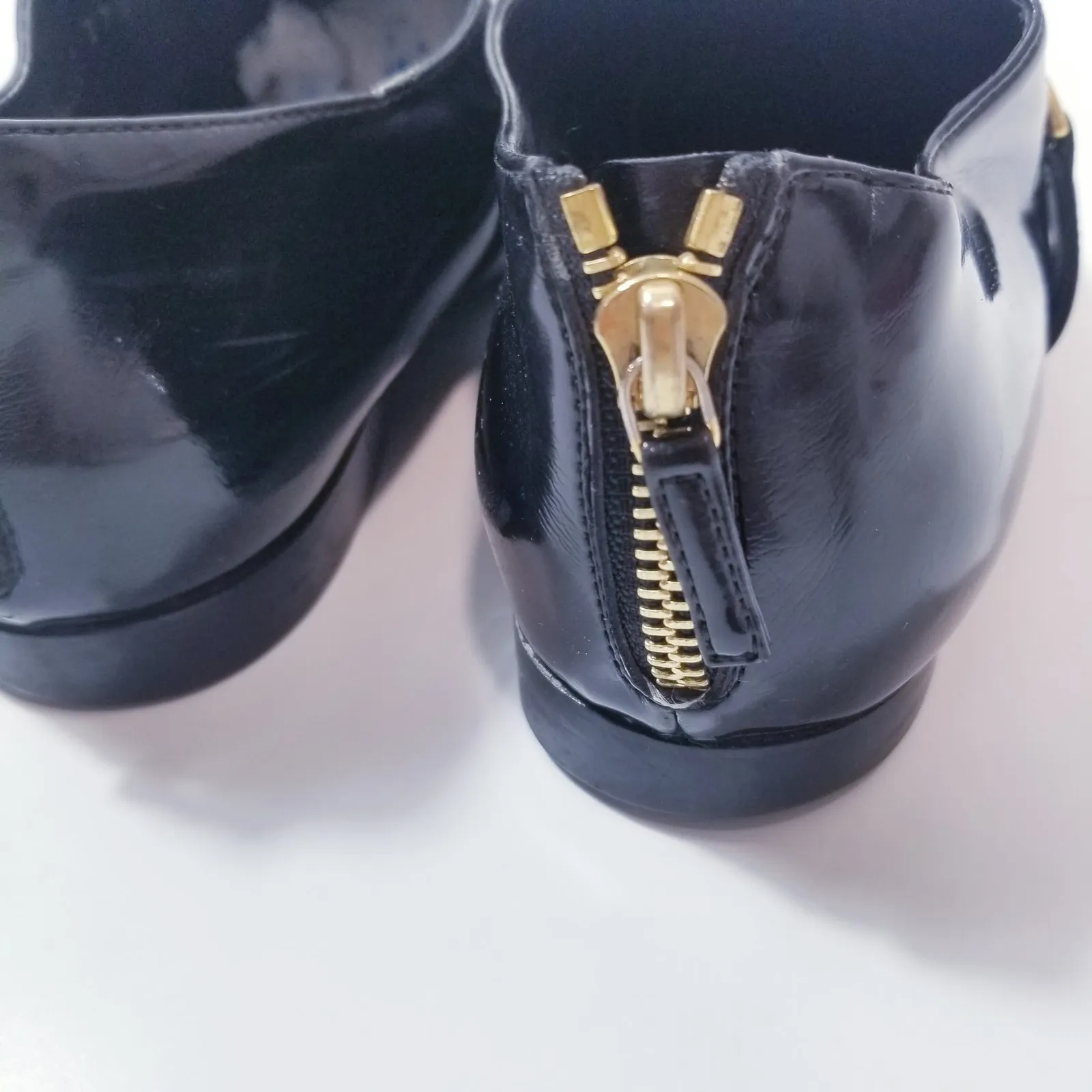 Stella McCartney Morgana Loafer Black Vegan Leather Patent Gold-Tone Hardware - Image 3
