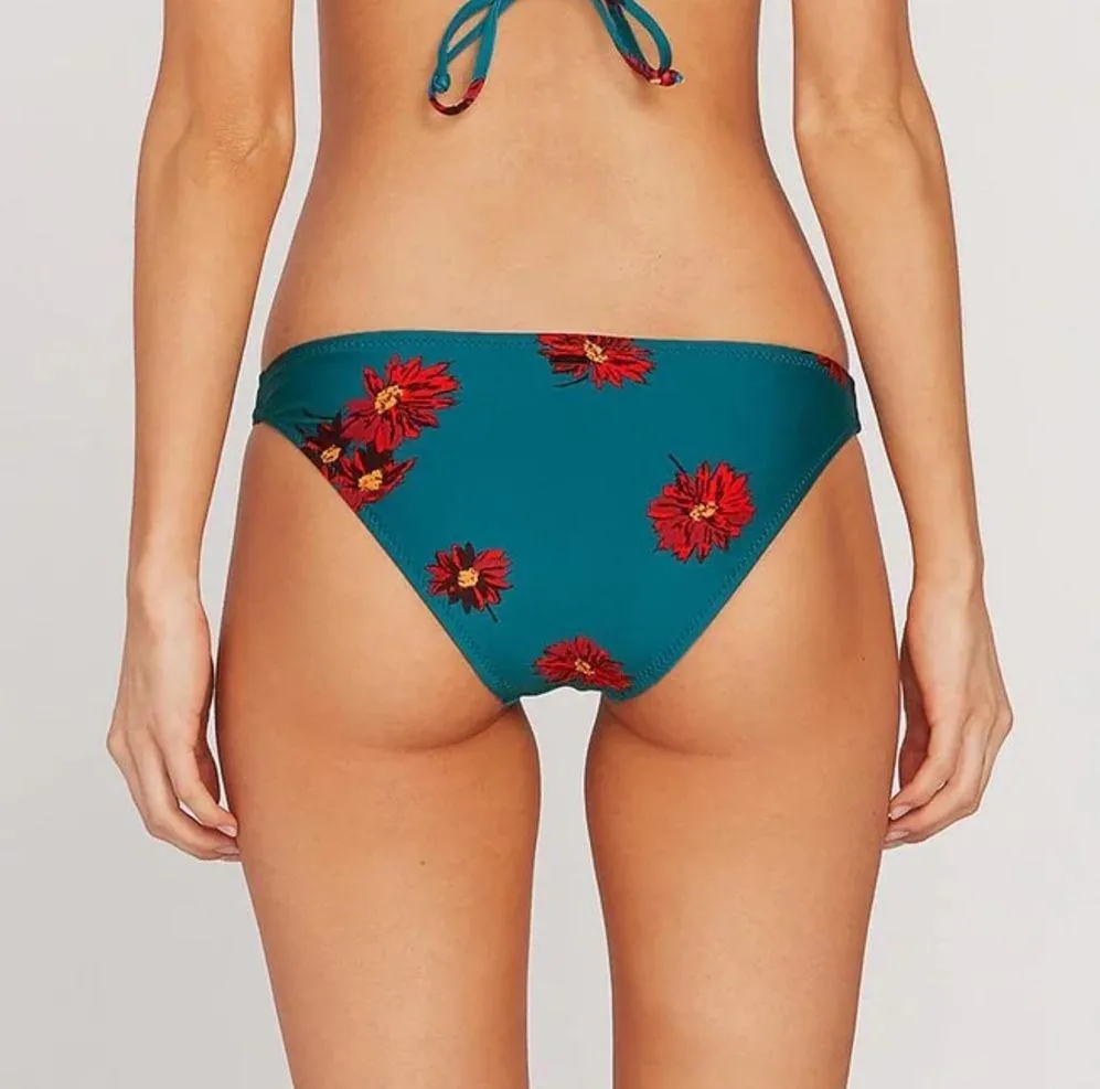 Volcom Good To Grow V-Neck Top & Hipster Bottom - Stormy Blue Women’s Sz L NWT - Image 14