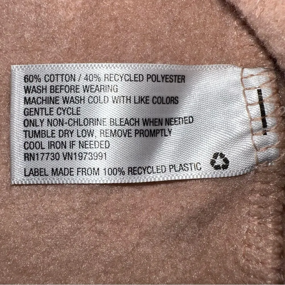 Colsie Mauve/Dusty Pink Cropped Crew Neck Long Sleeve Sweatshirt Size S - Image 10