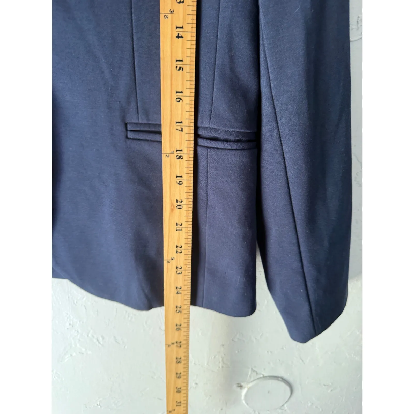 Gap Navy Blue Single Button Blazer Jacket 14 Career Work Office Preppy - Image 7