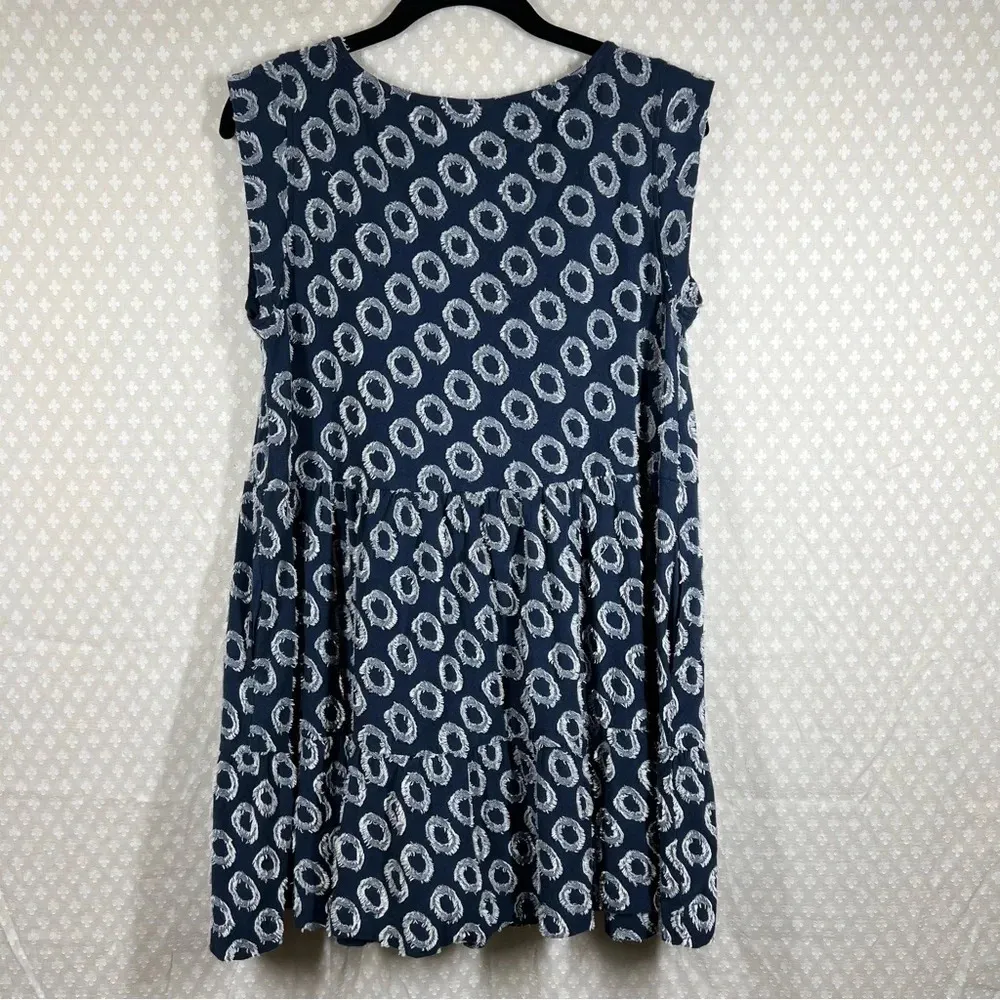 Anthropologie Maeve‎ Blue Lisanne Textured Tunic Dress - Image 7
