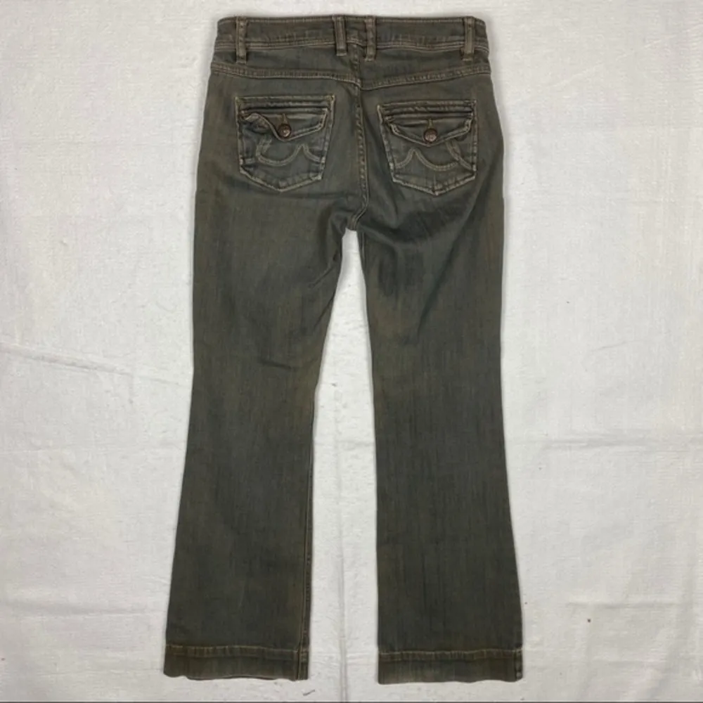 Cabi Brown Gray Denim Flap Pocket‎ Bootcut Jean - Image 7