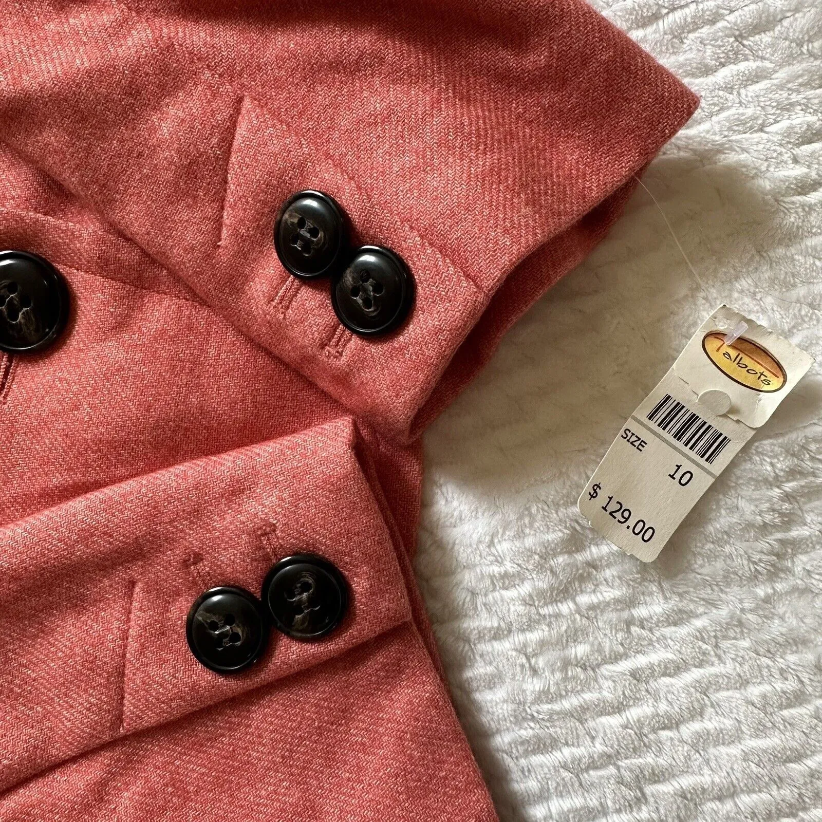 NWT Talbots Buttoned Salmon Blazer - Image 3