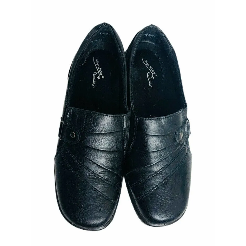 Womens Easy Street Comfort Wave Lightweight Slip On Comfort Shoes Black Size 7M - Image 4