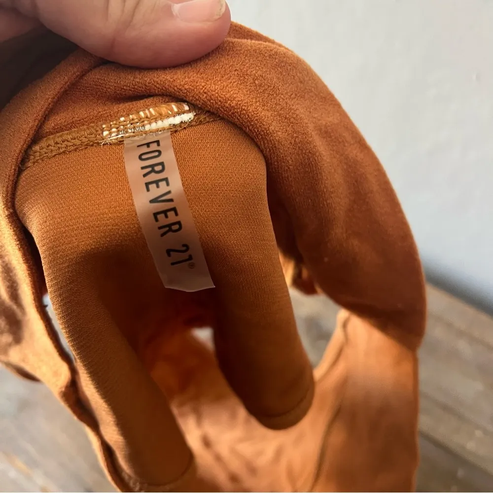 Forever 21 Orange/Brown Terry Clothes Two Piece Bikini Size Large NWOT - Image 7