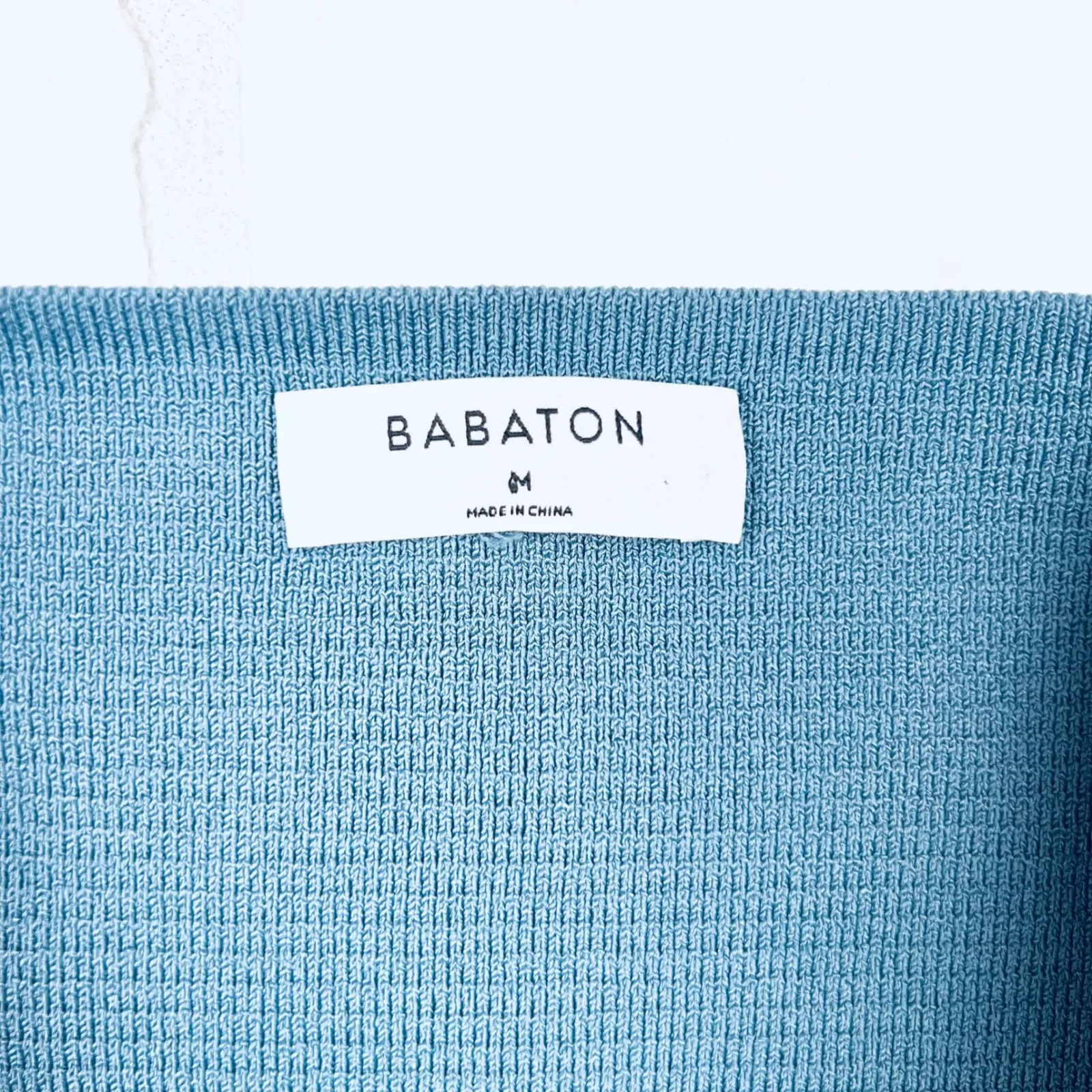 Aritzia Babaton Sculpt Knit Mini Skirt Blue, Size Medium, Excellent‎ Condition - Image 7