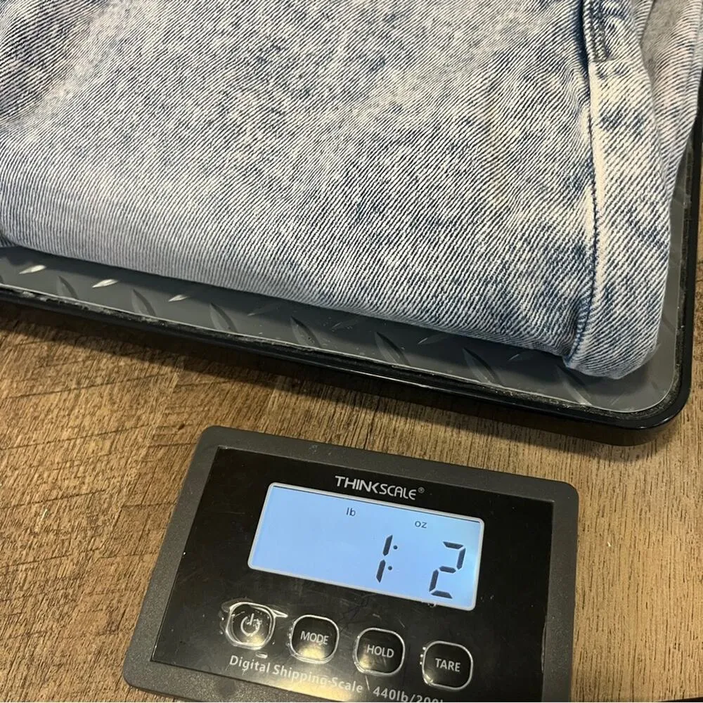 KanCan Buttonfly High Waisted Straight Leg Denim Jeans Size 9 Acid Wash Pink Hue Blue - Image 10