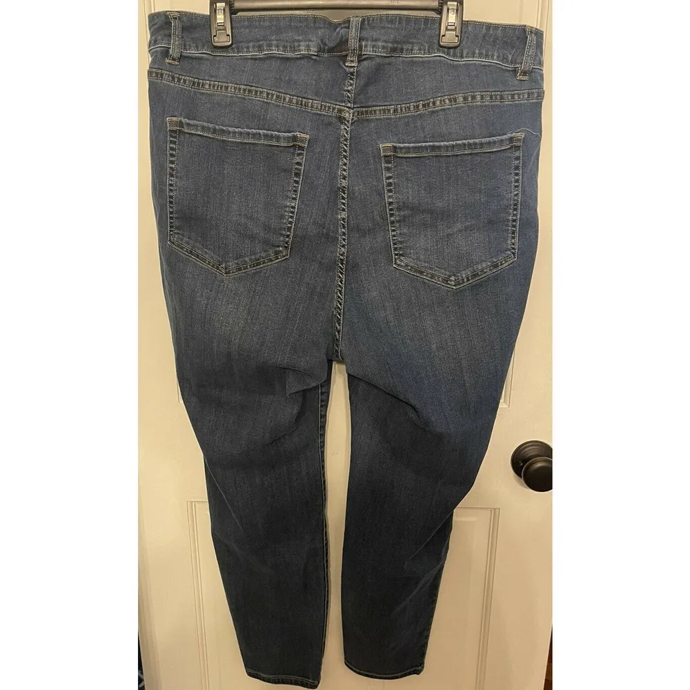 Lane Bryant Denim Womens High Rise Skinny Jeans Plus Size 22 Stretch - Image 2