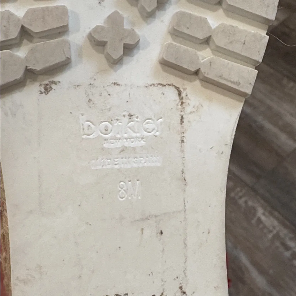 Botkier Espadrille Wesley Red Striped Bow Platform Shoes size 8 - Image 8