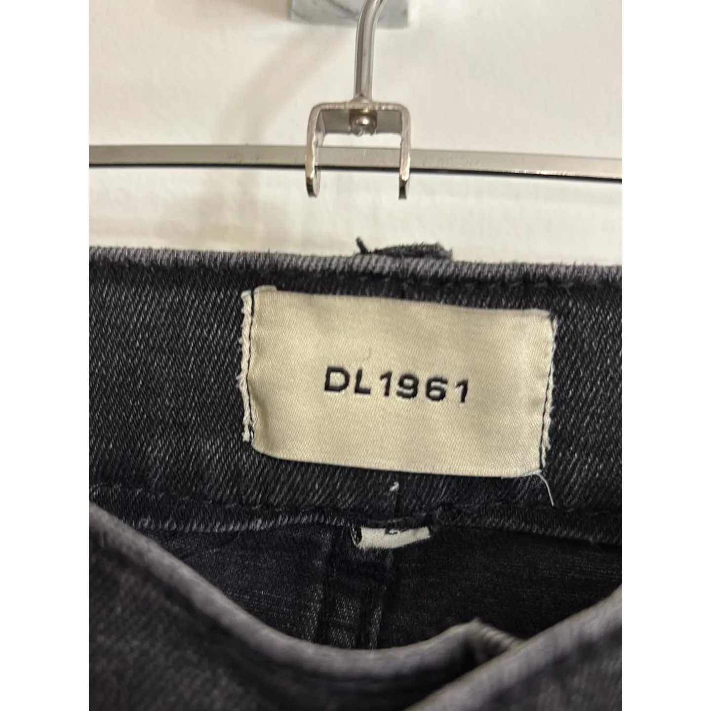 DL1961 Jeans Womens 28 Black Bridget Boot High Rise Instasculpt Raw Hem Bootcut - Image 3