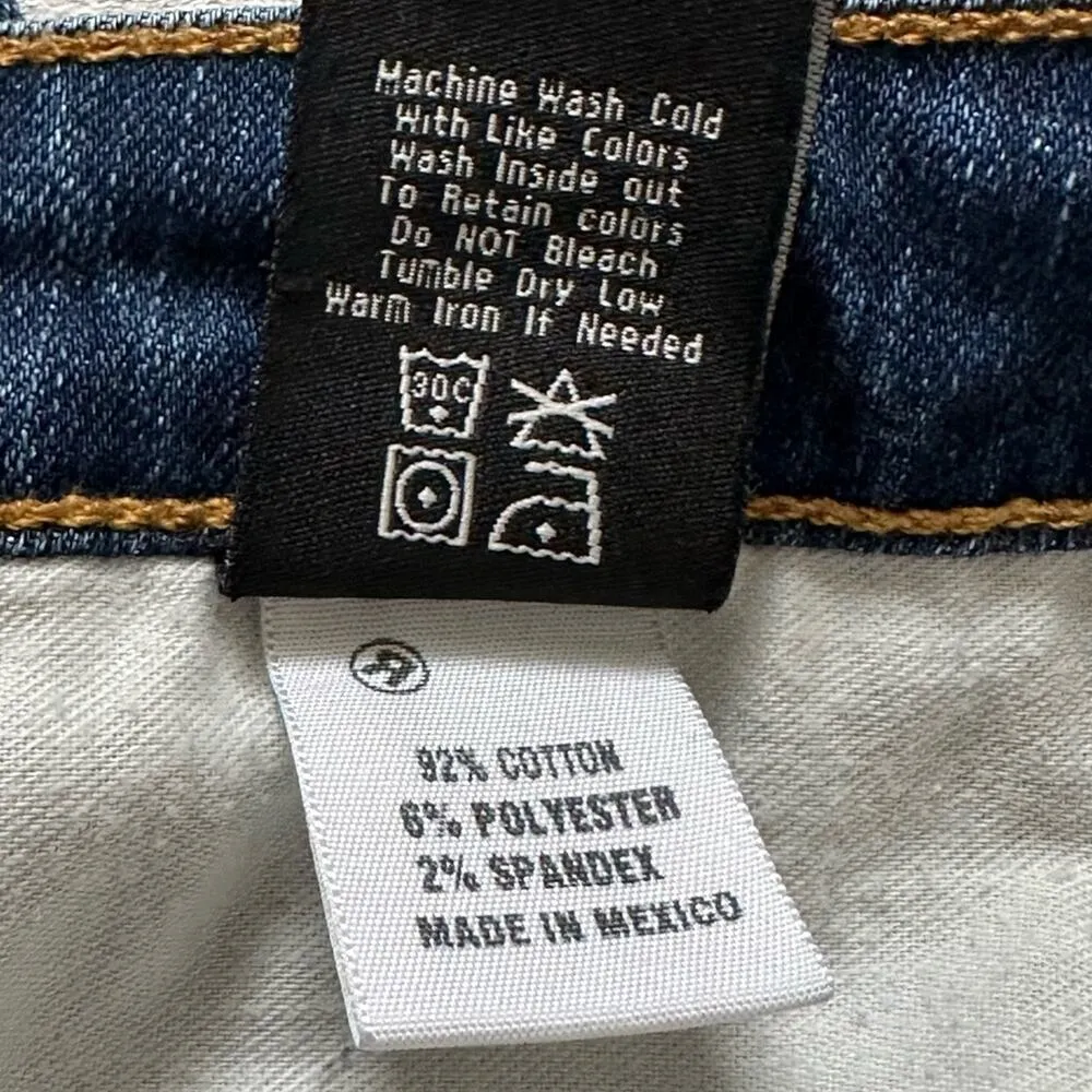 Big Star Jeans Low Rise Remy Flap Pocket Embroidered Bootcut Stretch Size 30L - Image 10