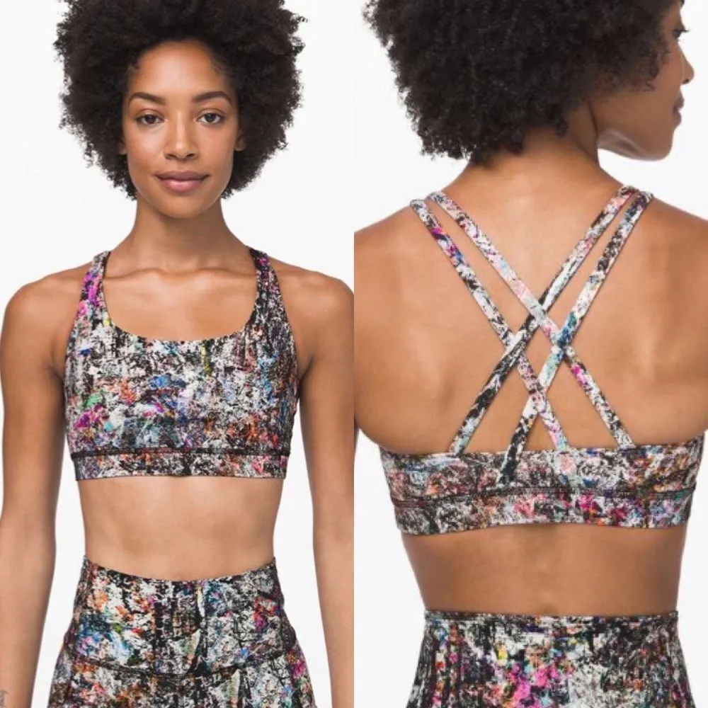Lululemon energy sports bra in vitalize multi color print Women’s Size‎ 4 - Image 2