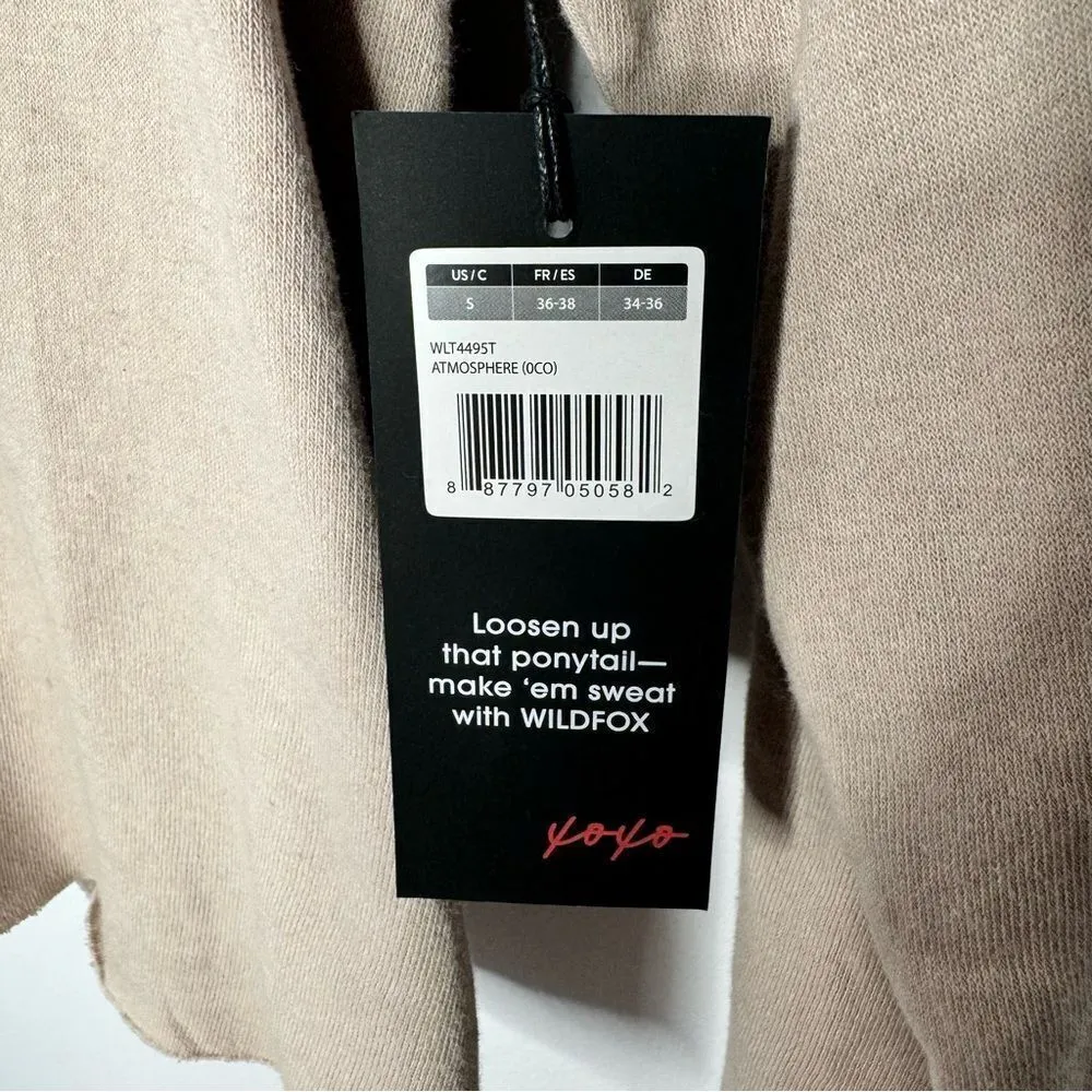 Wildfox tan sweatshirt hoodie size small - Image 3