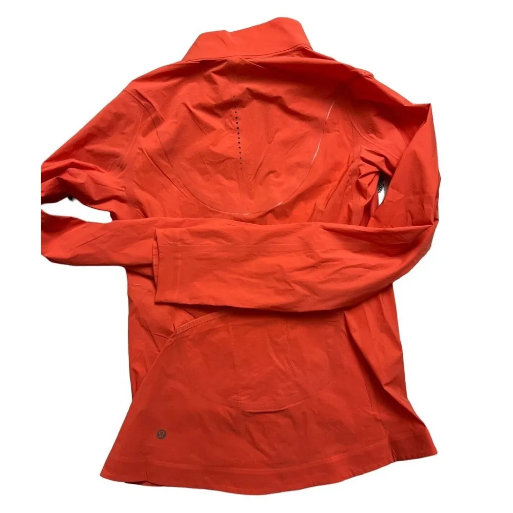 Lululemon Fast Free Running Windbreaker  Size 4 Pale Raspberry Waterproof New - Image 10