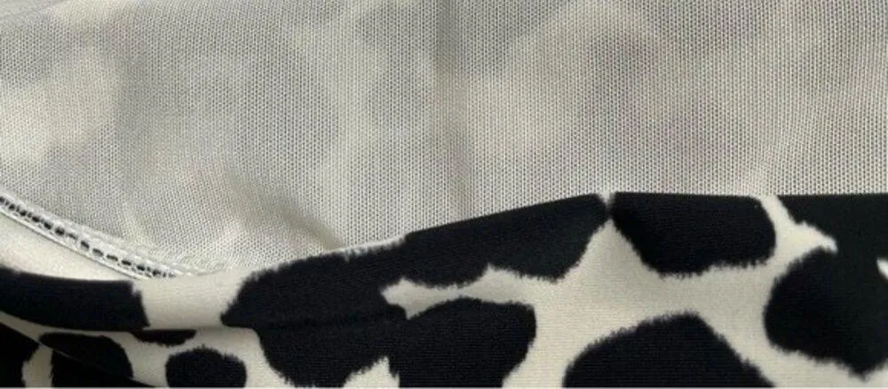 Time And Tru Black and White Mid Rise Bikini Swim Bottom Women’s Plus Size 3X - Image 7