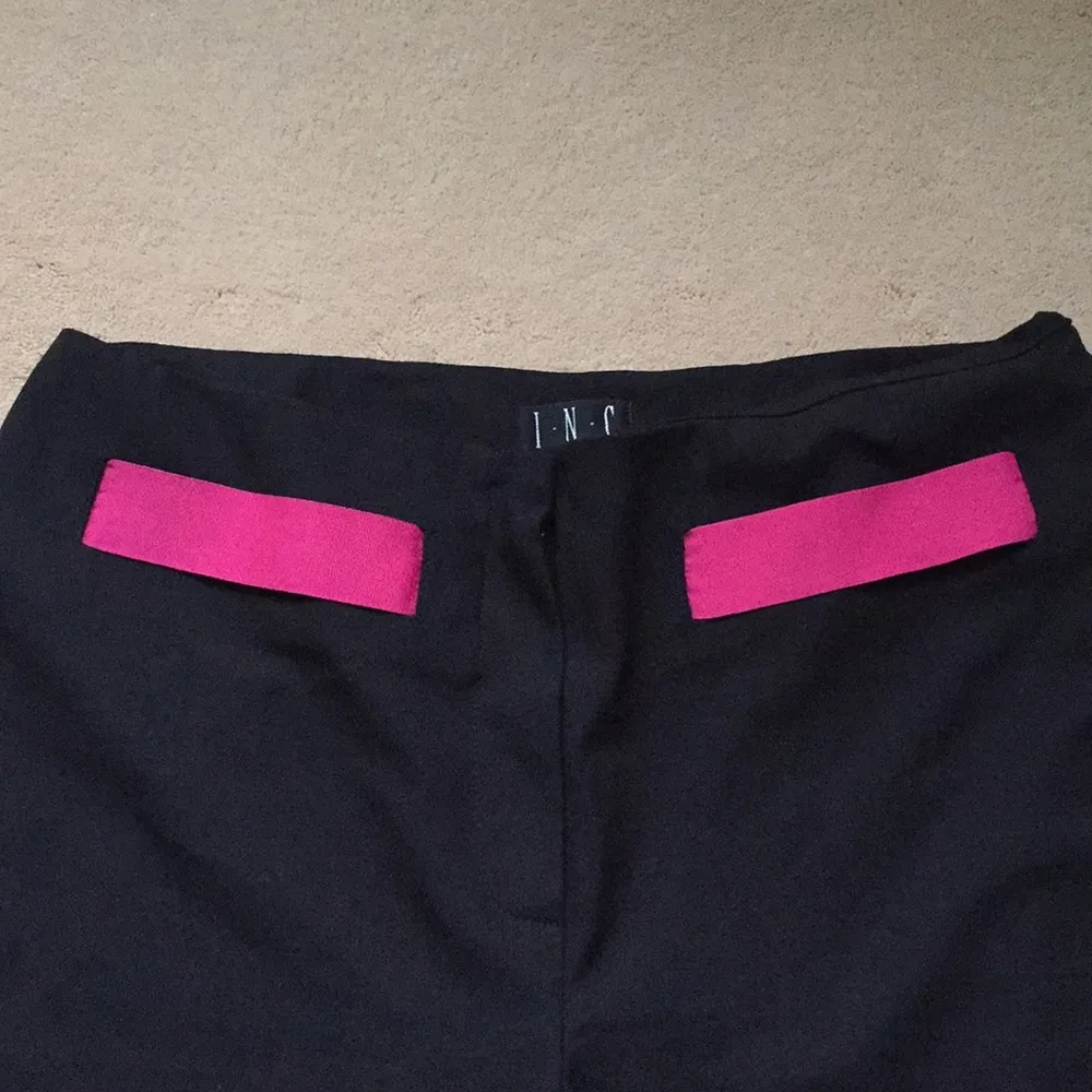 I.N.C. pink band made in Turkey black pants Size 8 - Image 2