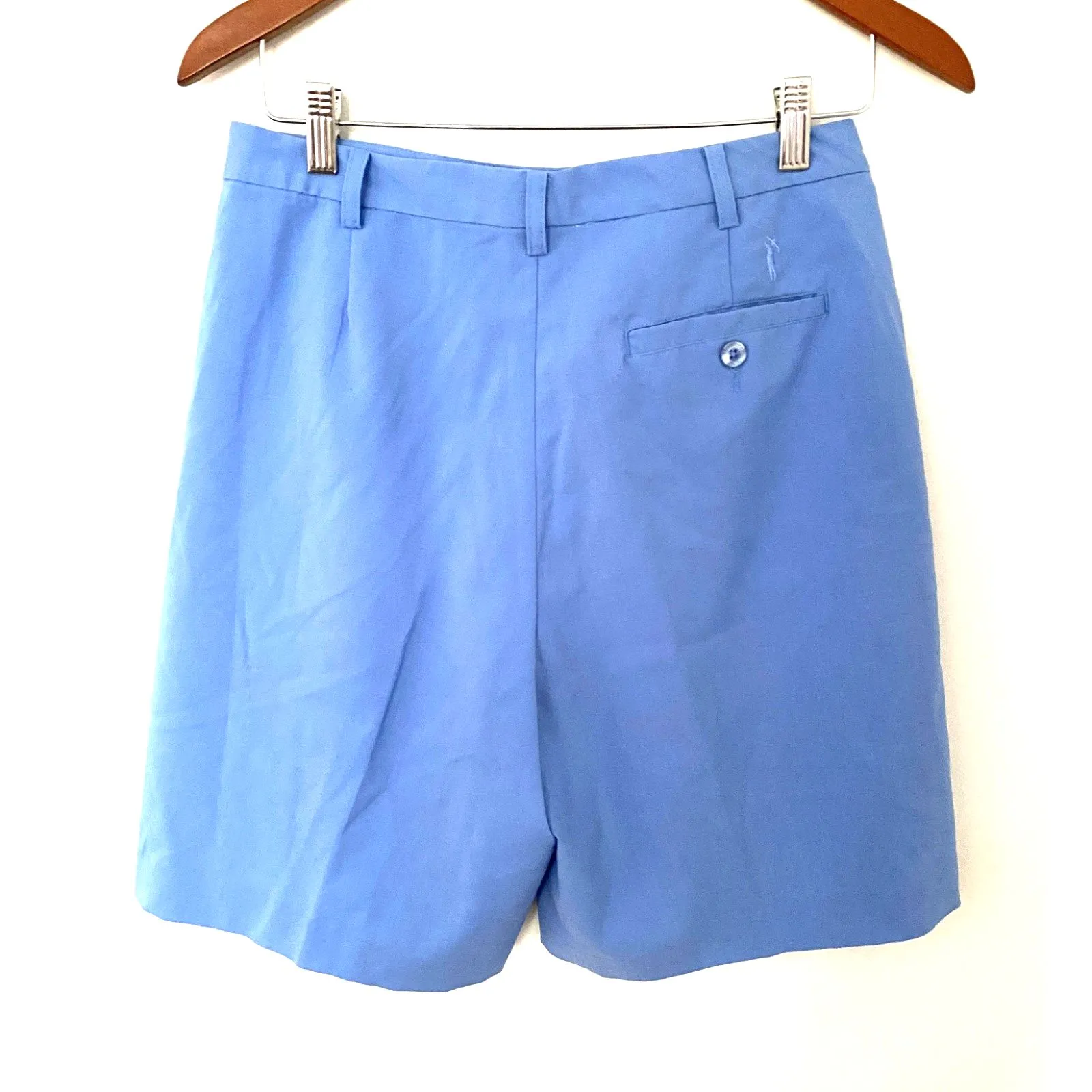Vintage Monterey Club Golf Lightweight Blue Shorts Side Back Pockets Sz 8 - Image 2